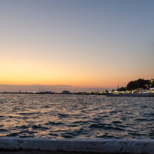 Sochi seafront at dusk on the Black Sea